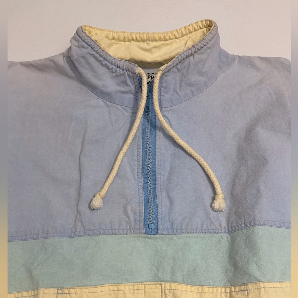 Express‎ Vintage Light Blue and Cream Hoodie